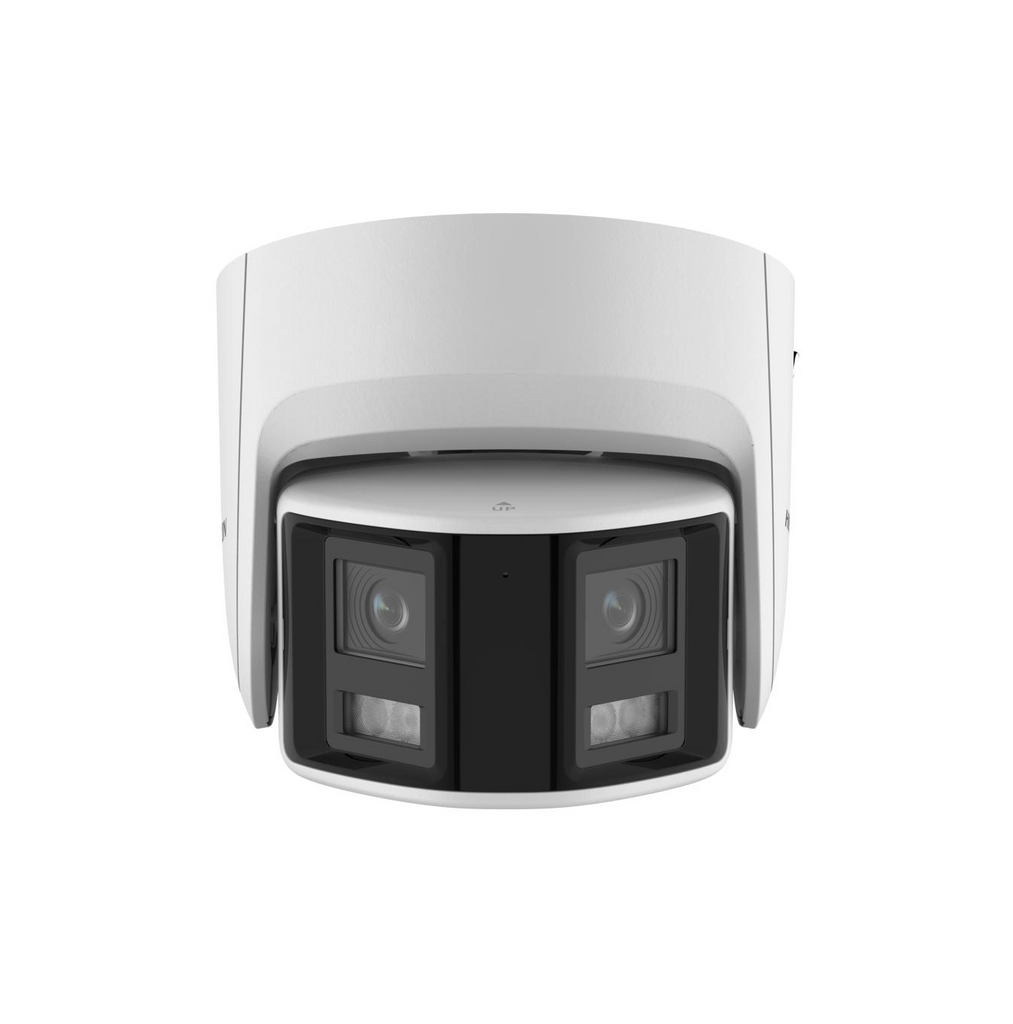 Cámara de seguridad IP de 4MP panorámica 2 lentes 2.8 mm Marca: Hikvision