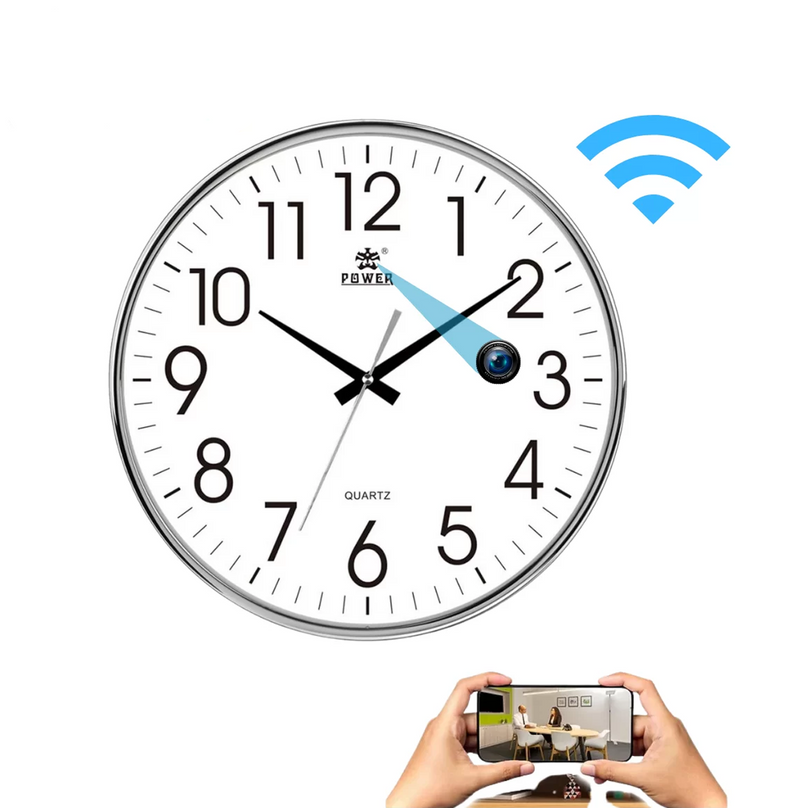 Reloj de pared con cámara oculta espía con conexión Wi-Fi