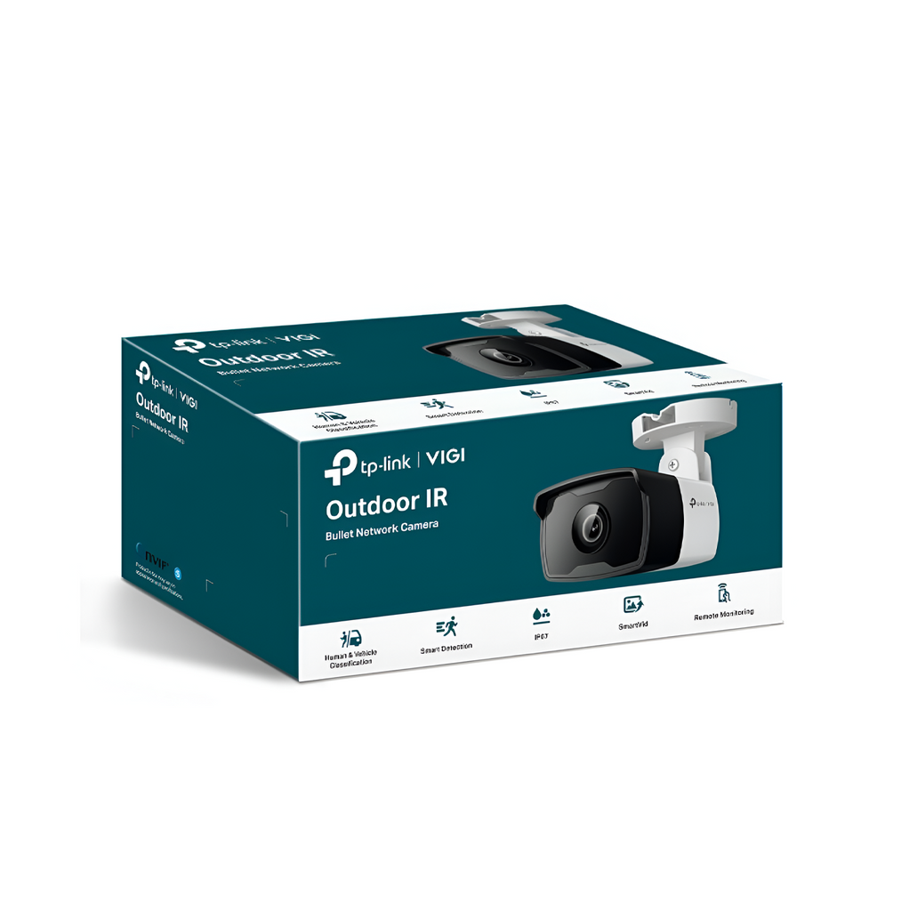 Camara de seguridad Bullet IP 2MP ECO IR 30m DWDR IP67 analiticas VIGI By TP-Link