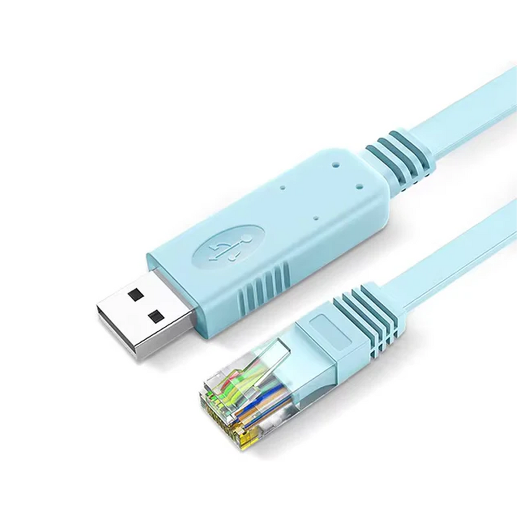 Cable de consola RJ45 80cm celeste RE-UTP-16