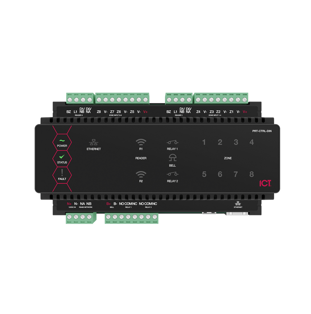 Controlador de sistema de riel DIN Protege GX (solo IP) PRT-CTRL-DIN-IP Marca: ICT