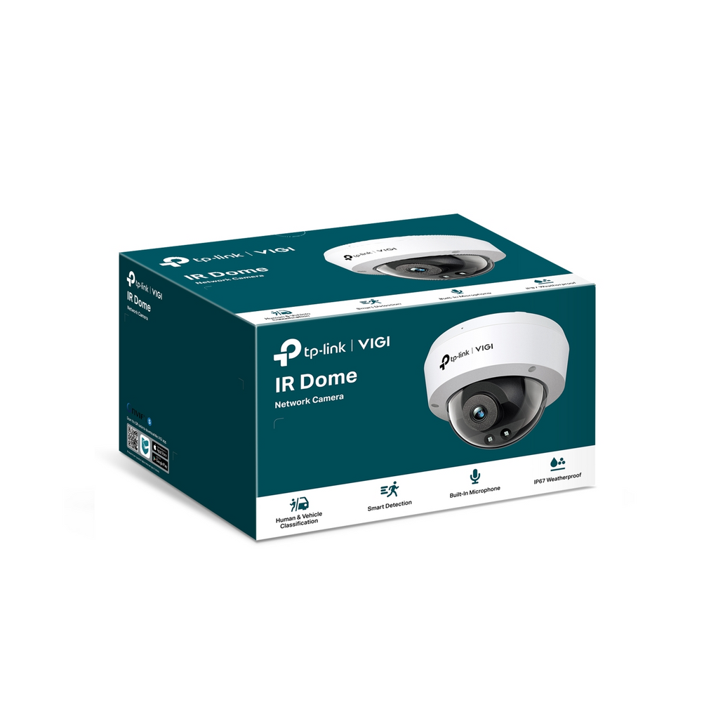Camara de seguridad domo IP 2MP IR 30m IK10 DWDR IP67 Analíticas Marca: VIGI By TP-Link