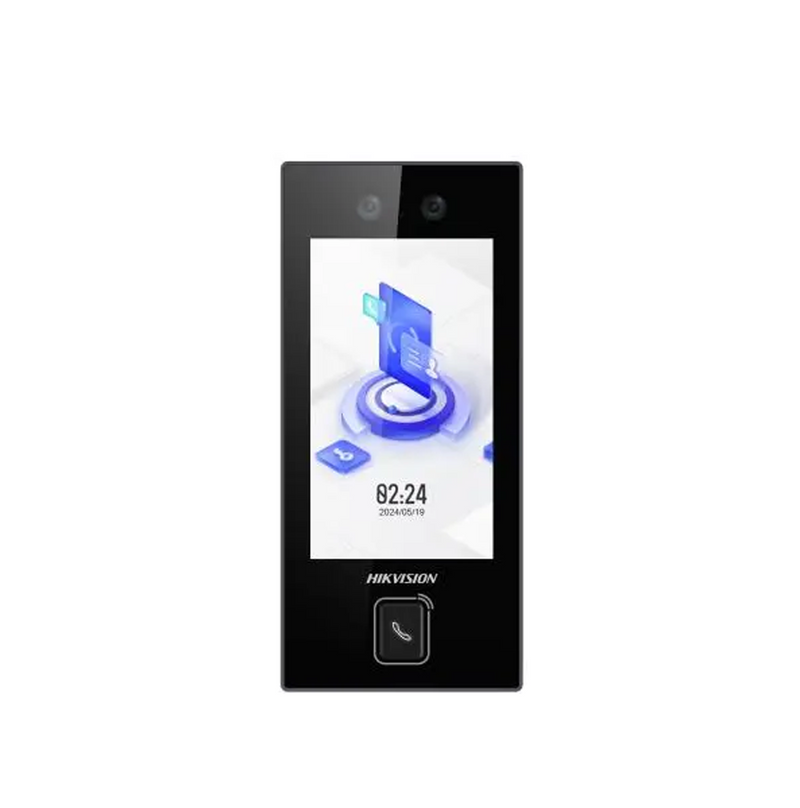 Control de acceso facial Min Moe con botón de llamada físico Marca: Hikvision