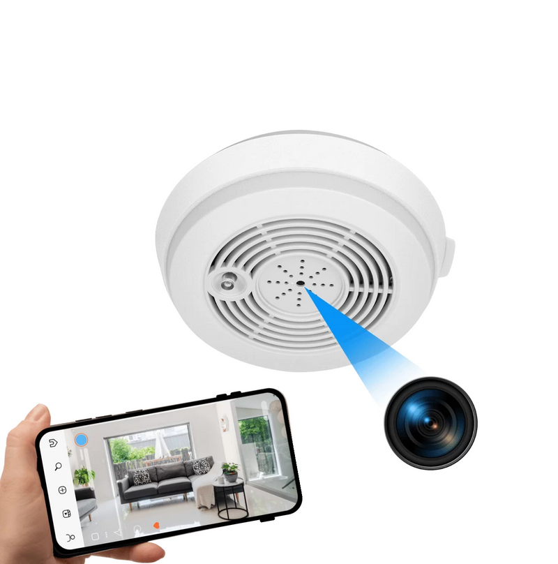 Cámara espía en detector de humo Wi-Fi
