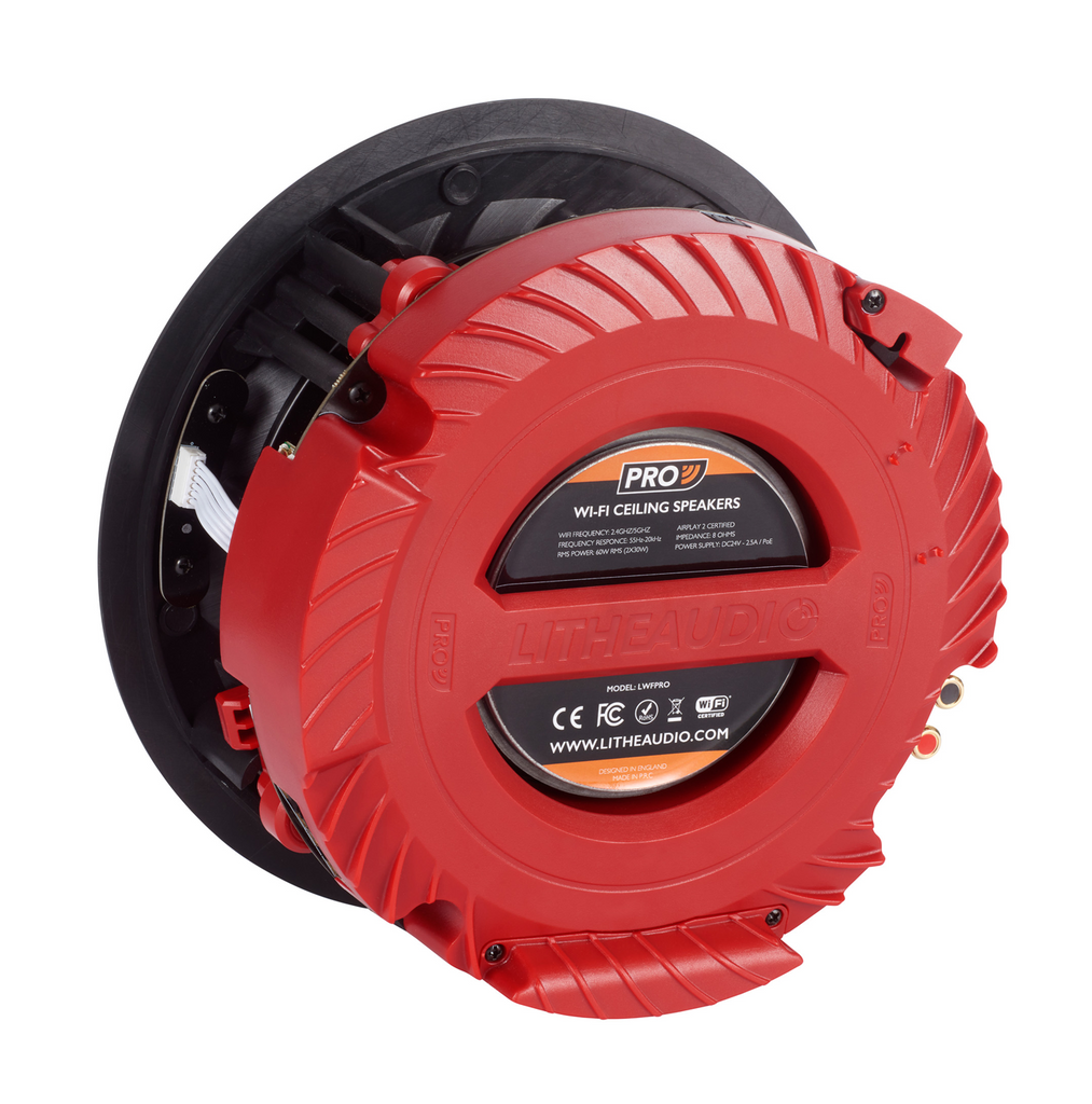 Parlante Pro Series IP44 Altavoz De Techo Wi-Fi Para Baño (Individual) Marca: Lithe Audio