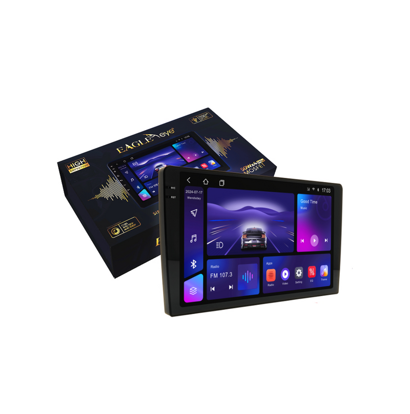 Radio 9″ 2DIN Android OS Car play 4 GB RAM