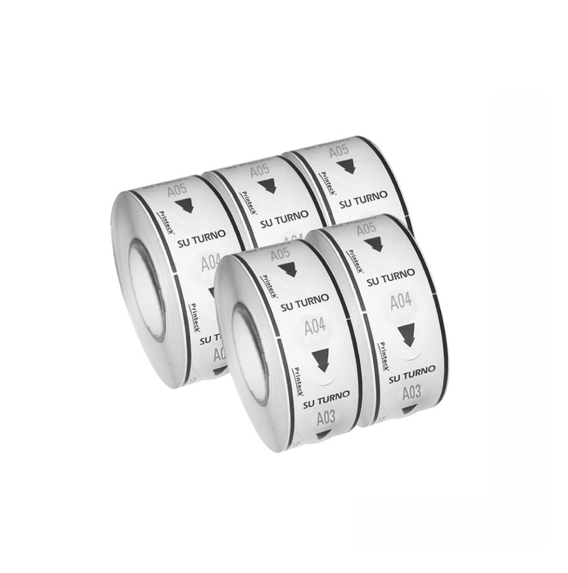 Rollo de tiquetes 3 digitos negro rollo de 2000