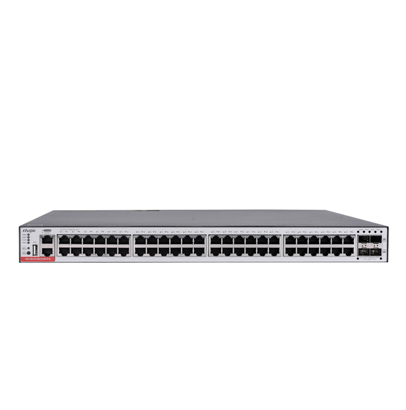 Switch L3 NeverDie de 48 GE PoE 4 x SFP+ NO incluye Fuente  Marca: Ruijie