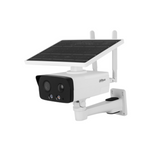 Cámara de seguridad inalámbrica con panel solar Bullet 4G de 4MP IR con focal fija Marca: Dahua