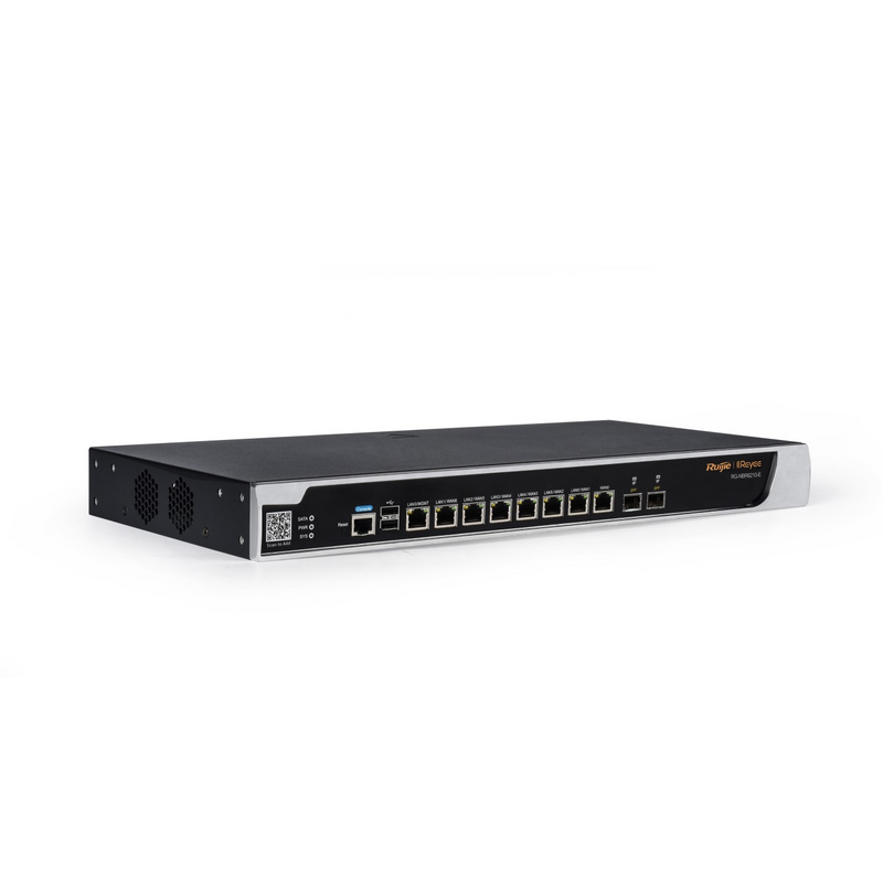 Router de 8 p puertos GE + 2 SFP hasta 4 WAN 1000 usuarios concurrentes 2.5 Gbps Marca: Fuijie