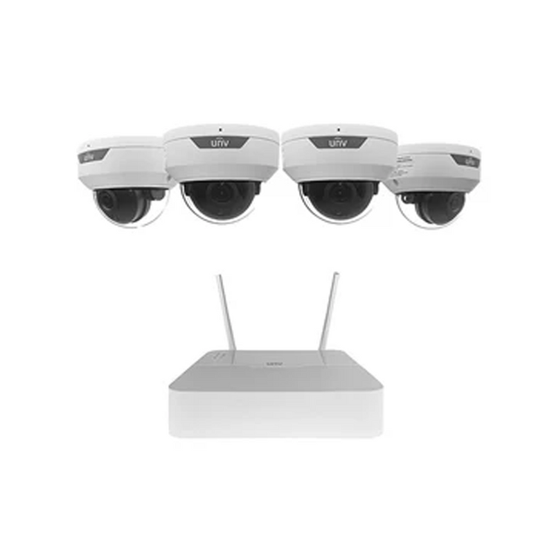 Kit de 4 camaras de seguridad Wi-Fi KITNVR4IPC322 Marca: UNV