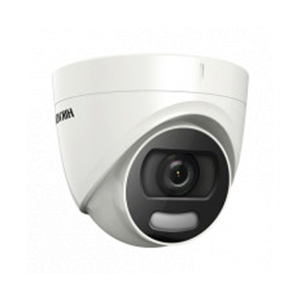 Cámara analógica con resolución 5MP con tecnología ColorVu DS2CE72HFTF28 Marca: Hikvision.