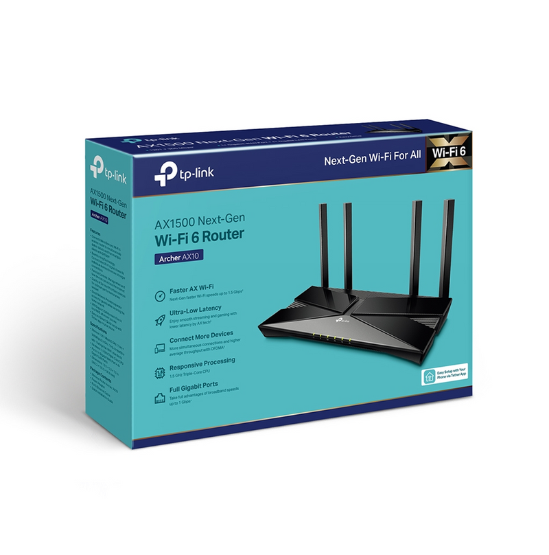 Router Archer Smart Wi-Fi AX10 AX1500 Marca: TP-Link