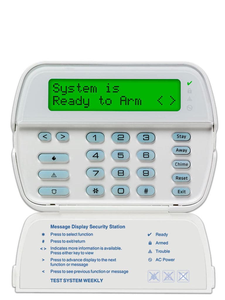 Teclado cableado LCD alfanumérico PowerSeries PK5500L1 Marca: DSC