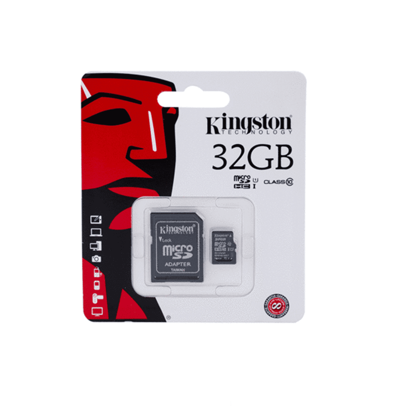 Memoria MICRO SD 32 GB  Marca: KINGSTON.