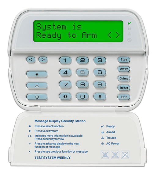 Teclado cableado alfanumérico compatible con PowerSeries RFK5500L1 Marca: DSC