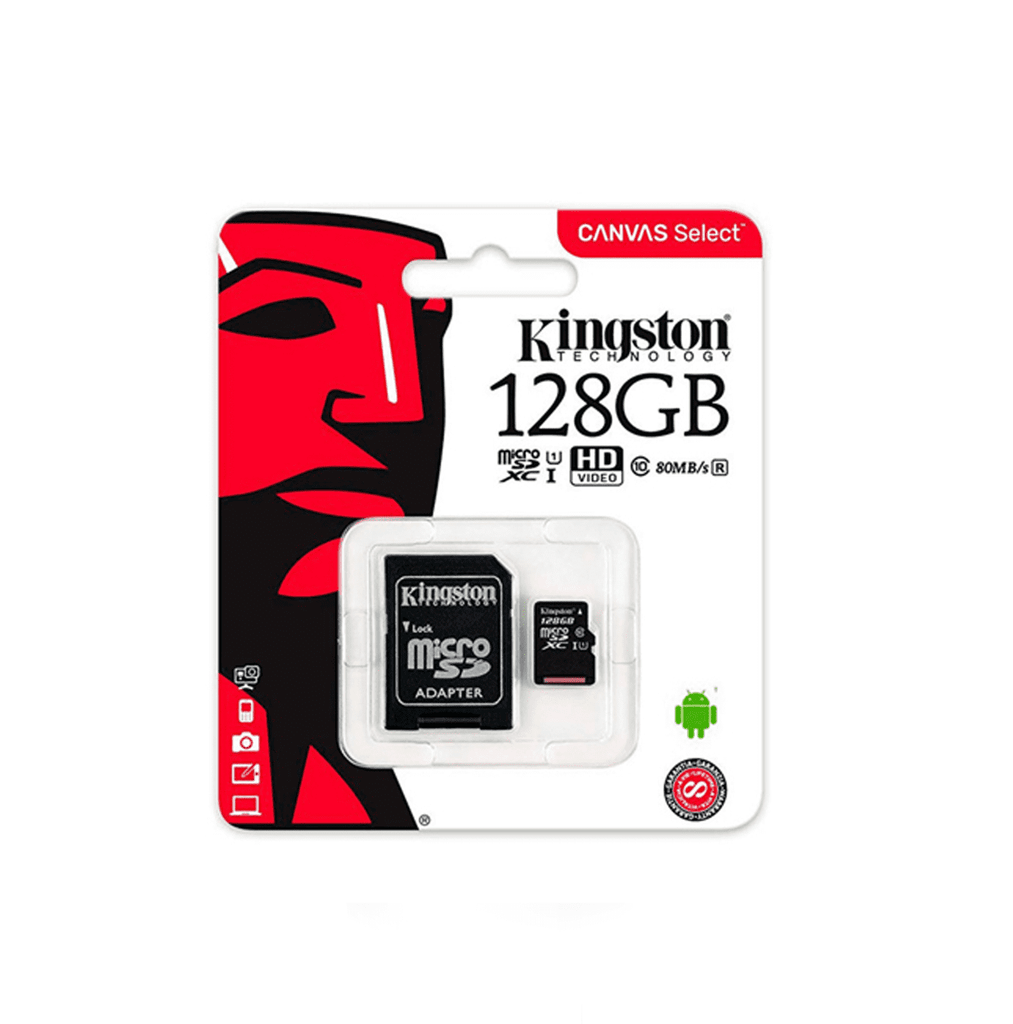 Memoria MICRO SD 128GB Marca: KINGSTON