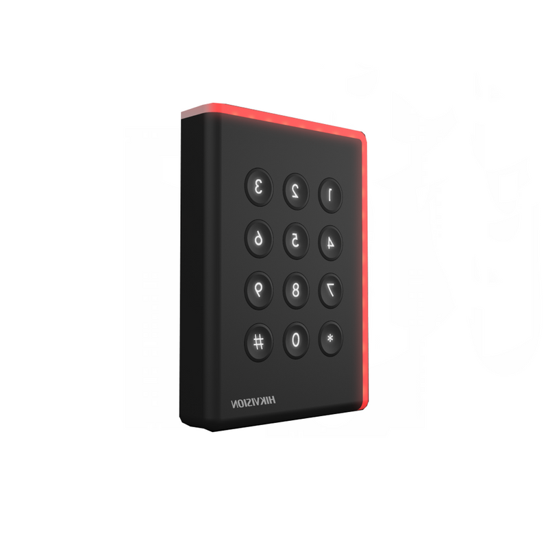 Lector de tarjetas con teclado, soporta wiegand, IP65 Marca: Hikvision