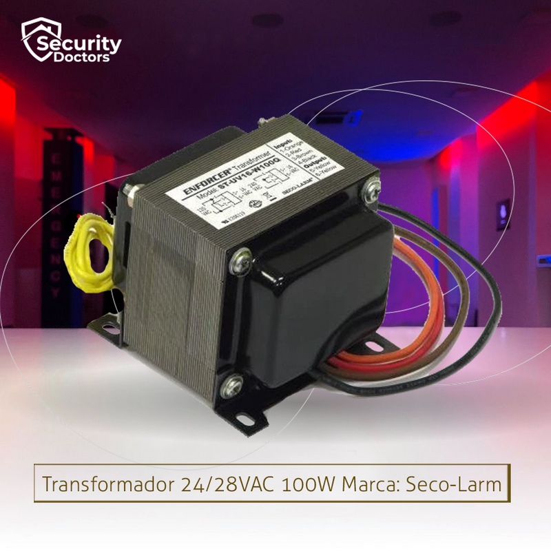 Transformador 24/28VAC 100W Marca: Seco-Larm