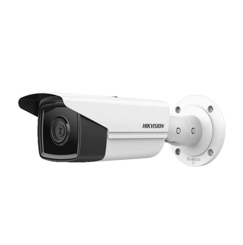 Cámara IP tipo bullet Acusense de 4MP 50 mts IR EXIR para uso en exteriores con detección de rostro Marca: Hikvision