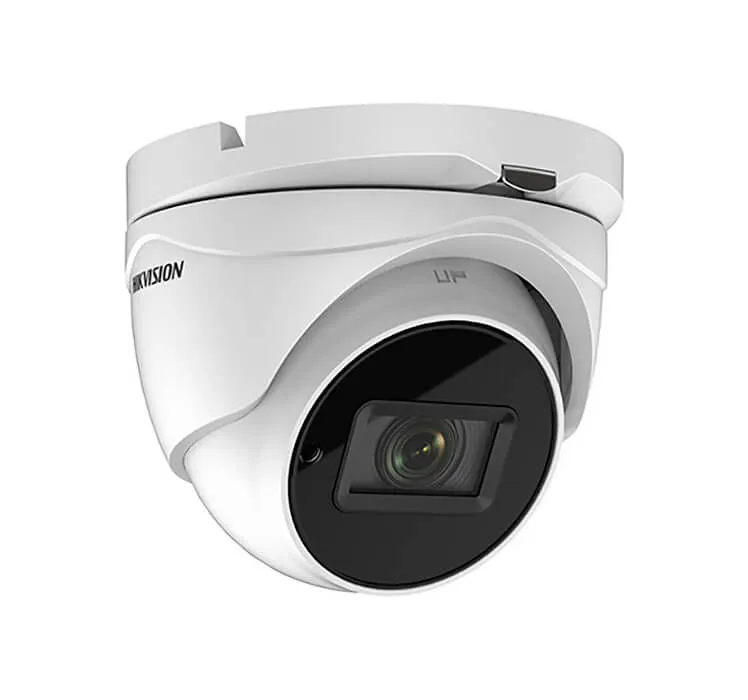 Cámara analógica tipo Turret de 5MP de resolución Marca: Hikvision.