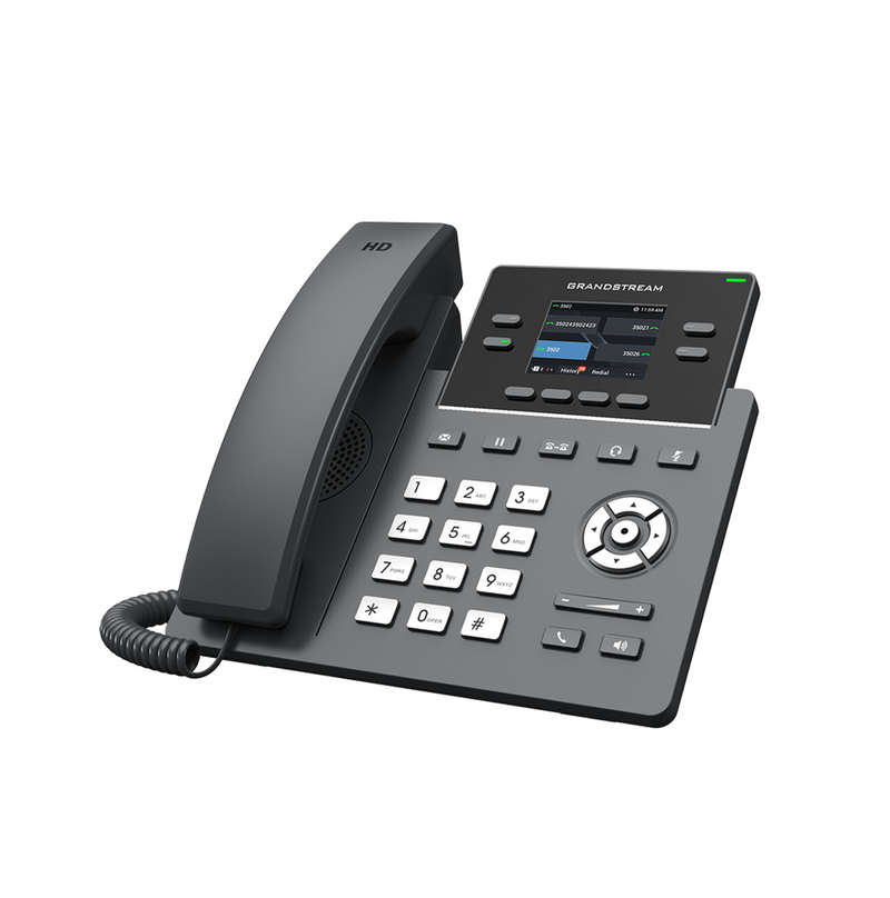 Teléfono IP SIP HD Color POE SIN-FP 2 Líneas GRP2612P Marca: Grandstream