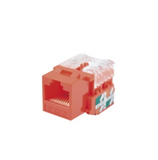 Conector hembra Cat6 Jack Keystone Rojo Marca: Keystone