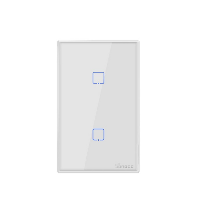 Interruptor Wi-Fi de 2 botones Blanco TX Marca: Sonoff