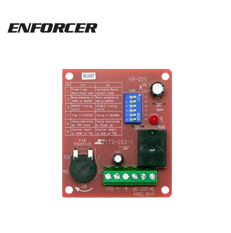 Modulo timer 1 segundo a 60 minutos SS025 Marca: Enforcer