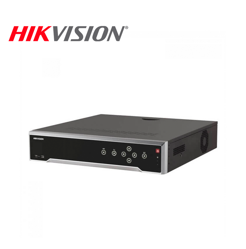 Videograbador IP (NVR) de 16 canales 8MP 4 interfases SATA y 16 PoE Marca: Hikvision