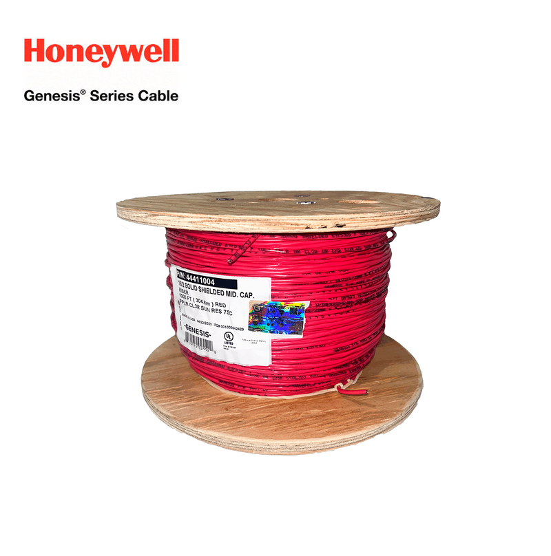 Cable 305 metros de alambre, 2 X 18 AWG, tipo FPLR-CL3R, FT4, de color rojo Marca: Honeywell-Genesis