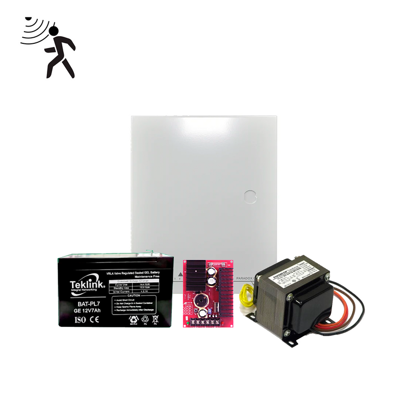 Fuente de poder para respaldo de cerradura electromagnética PACK12PRO2