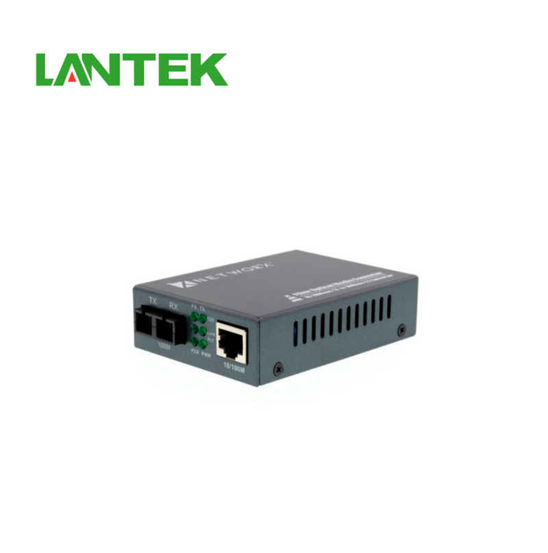 Convertidor de medios 1G SFP SC Duplex Monomodo 20km 1310nm LTK-03S2 Marca: Lantek