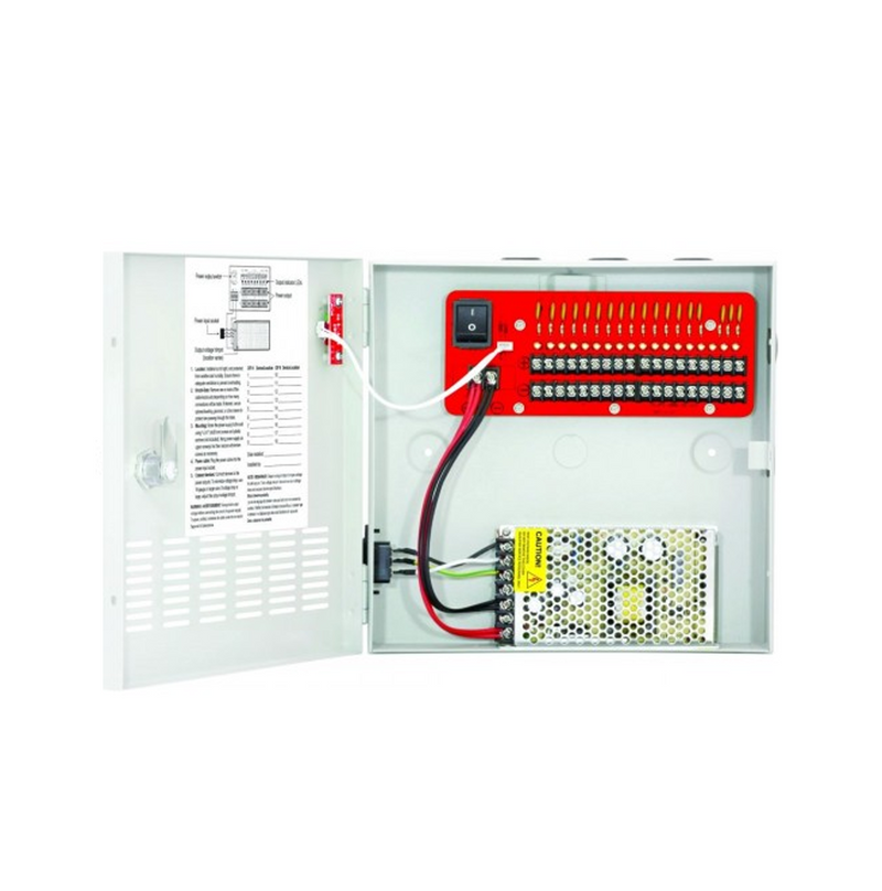 Fuente de poder 18 salidas 10 PCU1810PULQ Marca: Secolarm