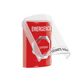 Estación de emergencia tipo botón de enclavamiento leyenda de emergencia STI-SS2029EM-ES