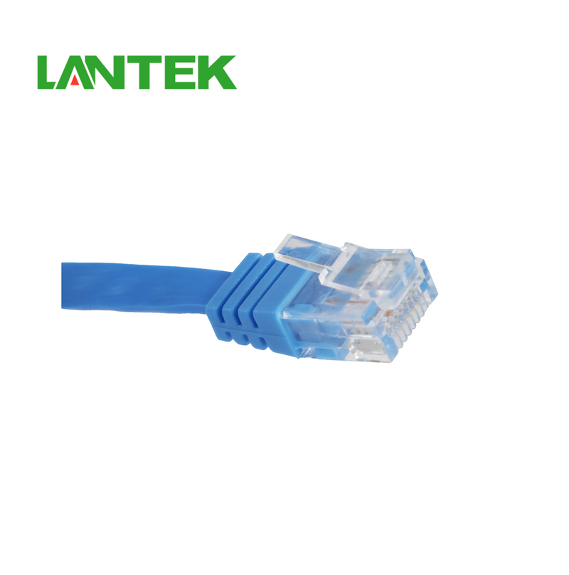 Patch Cord Cat6 Azul 7 FT planos LTK-C6P07 Marca: Lantek