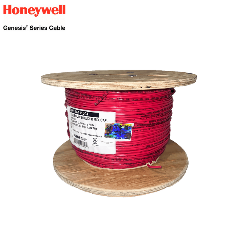 Cable de alarma, Genesis, contra incendio, 305mts, 2 x 18AWG, color rojo 218 Marca: Génesis