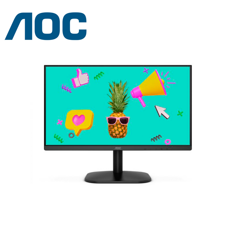 Monitor 22" plano 1920 X 1080 100HZ LOWBLUE HDMI Y VGA Negro 22B2HM2 Marca: AOC
