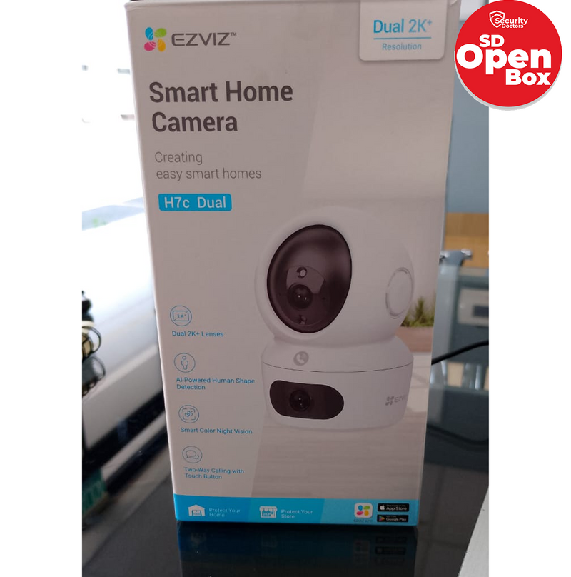(Caja abierta) Cámara Wi-Fi de 2K H7C dual 2K + Pan & Tilt CS-H7C-R100-8G44WF(AM-STD)-LIQ- Marca: Ezviz