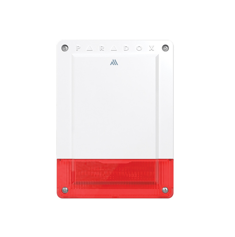 Sirena inalámbrica de 100DB con luz estroboscópica SR250M Marca: Paradox