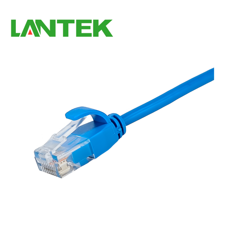 Patch Cord Cat6A Azul 5 FT REDONDO LTK-C6AP05BL Marca: Lantek