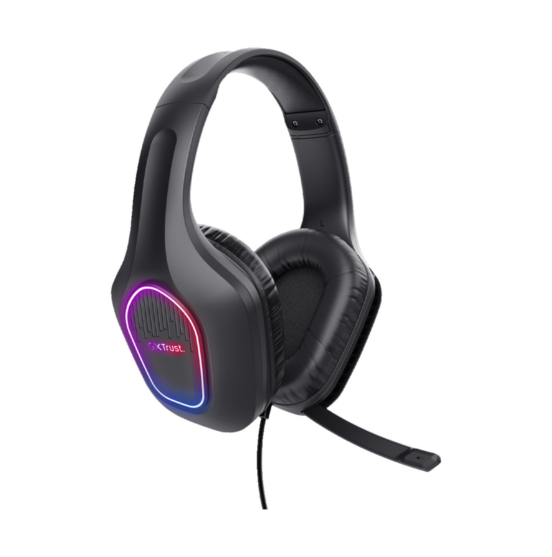 Audifonos alambricos gamer iluminacion led multicolor 25331 Marca: Trust