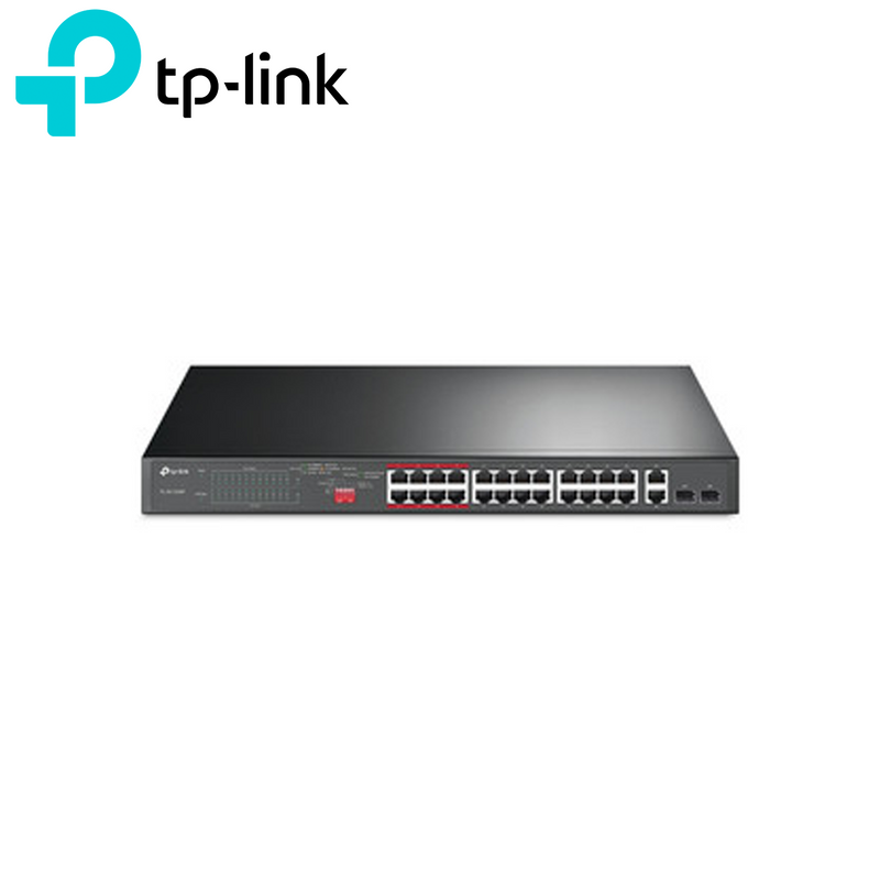 Switch omada PoE+ no gestionable Gigabit de 24 puertos a 10/100 Mbps + 2 puertos TL-SL1226P Marca: Tp-Link