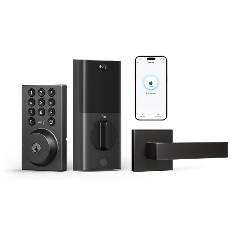 Cerradura inteligente C30 WiFi con palanca de puerta entrada sin llave Marca: Eufy