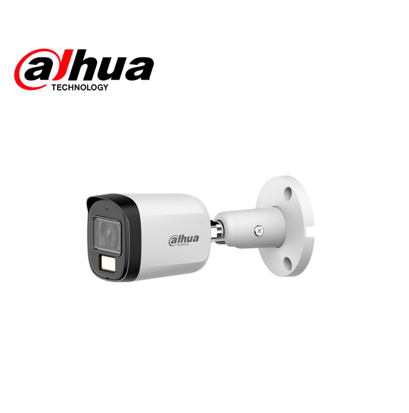 Cámara minibullet HD 2mp lente 2.8mm, iluminación dual 30m, con micrófono HACB2A21NUILA Marca: Dahua