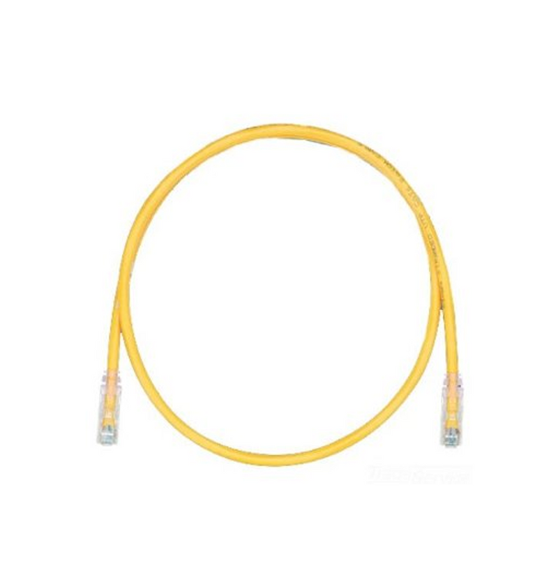 Patch cord CAT 6A 10/GB amarillo 28 AWG Marca: PANDUIT