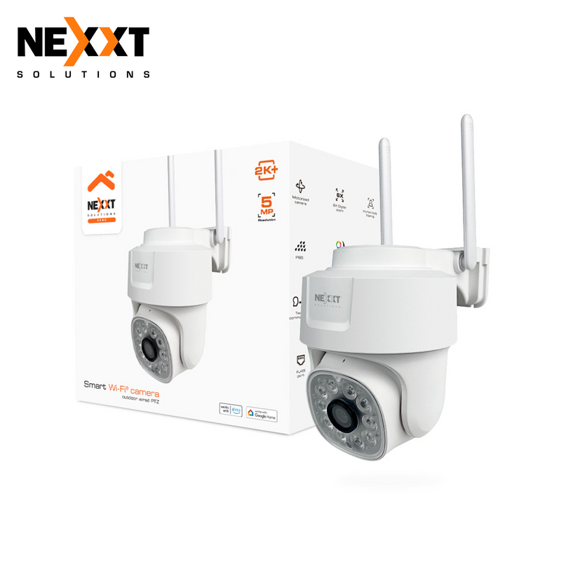 Cámara Home PTZ 2K+ 5MP Wi-Fi/RJ45 para exteriores NHC-OP10 Marca: Nexxt