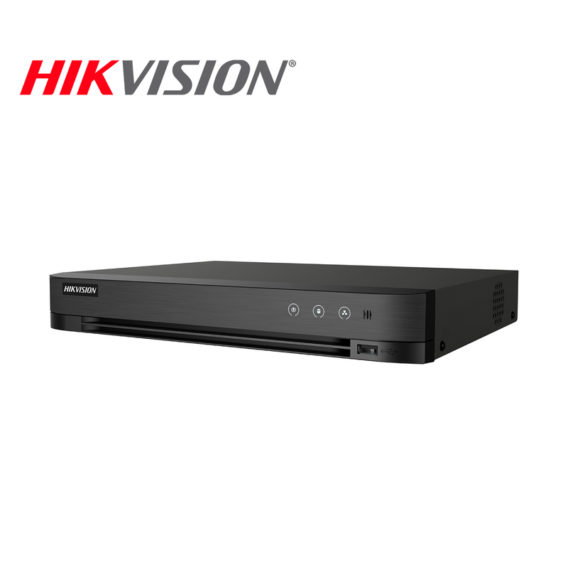 DVR AcuSense 1U H.265 1080p de 4 canales iDS-7204HQHI-M1/XT Marca: Hikvision