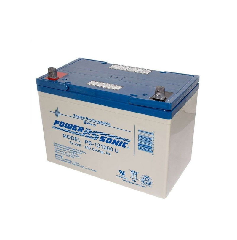 Batería recargable de 12 Voltios 100 Amperios PS-121000U Marca: Power Sonic