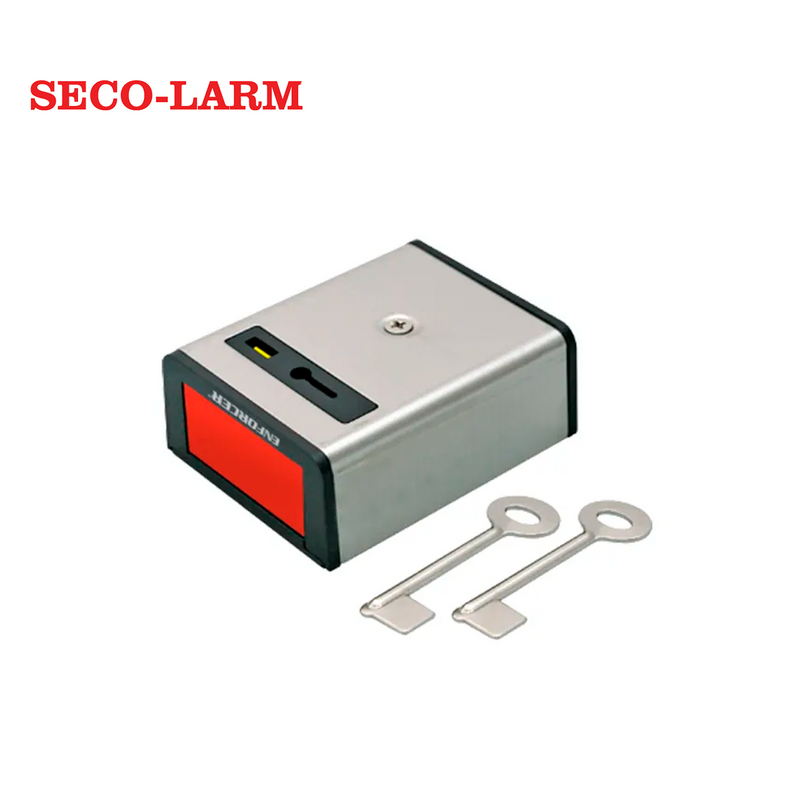 Botón de pánico metálico NC con llave para armar SS-077Q Marca: Seco-Larm